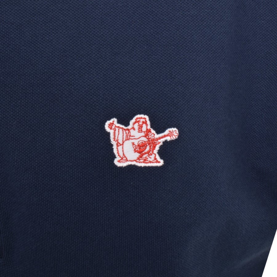 True Religion Buddha Patch Polo T Shirt Navy | Mainline